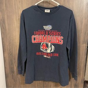 Vintage Lee Sport 2004 Boston Red Sox Word Series Long Sleeve